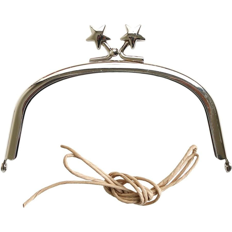 日本紐釦貿易 差し込み口金 星 シルバー W12.5×H8cm OPK5-S （ご注文単位1個）【直送品】