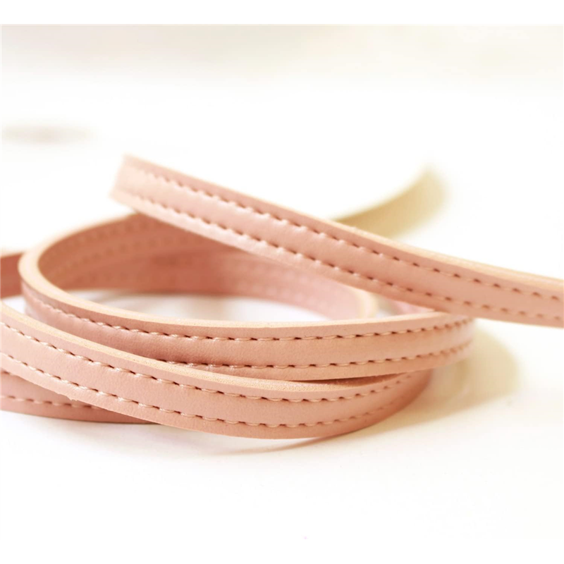 日本紐釦貿易 合皮スムーステープ ピンク 幅約10mm 9m巻 PLT1010-P (ご注文単位1巻)【直送品】
