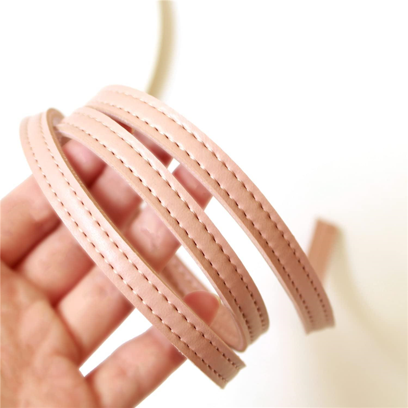 日本紐釦貿易 合皮スムーステープ ピンク 幅約10mm 9m巻 PLT1010-P （ご注文単位1巻）【直送品】