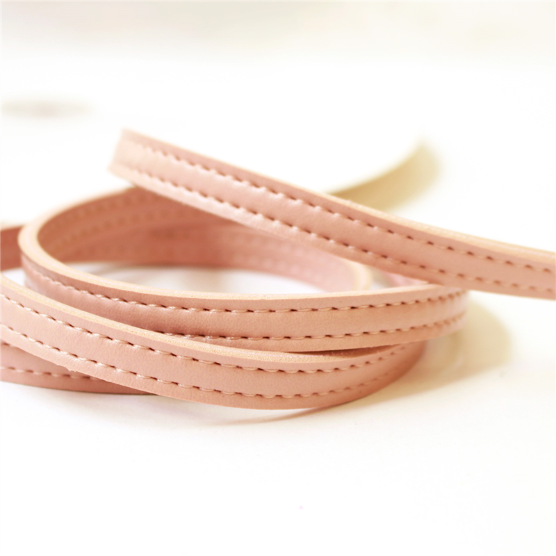 日本紐釦貿易 合皮スムーステープ ピンク 幅約10mm 9m巻 PLT1010-P （ご注文単位1巻）【直送品】