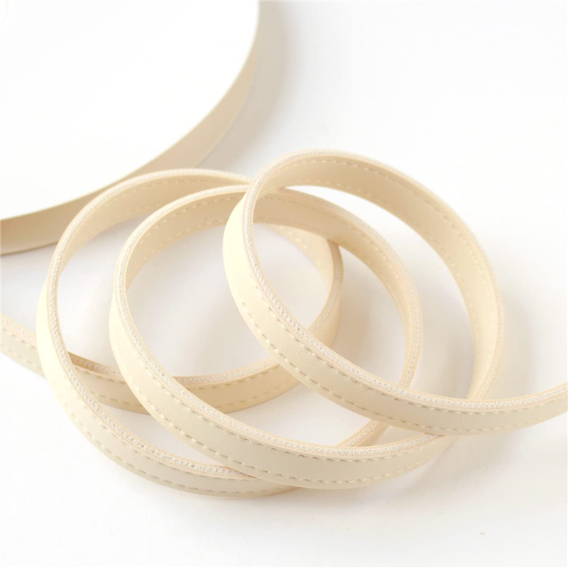 日本紐釦貿易 合皮スムーステープ アイボリー 幅約15mm 9m巻 PLT1015-IV （ご注文単位1巻）【直送品】
