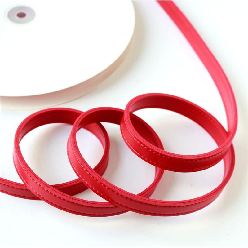 日本紐釦貿易 合皮スムーステープ 赤 幅約15mm 9m巻 PLT1015-R （ご注文単位1巻）【直送品】