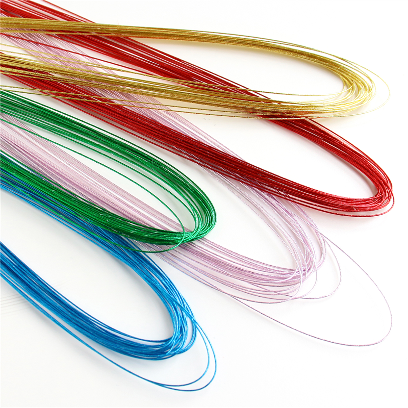 日本紐釦貿易 カラーワイヤー #24 長さ72cm シルバー 約20本入 MAF-24-1 (ご注文単位1束)【直送品】