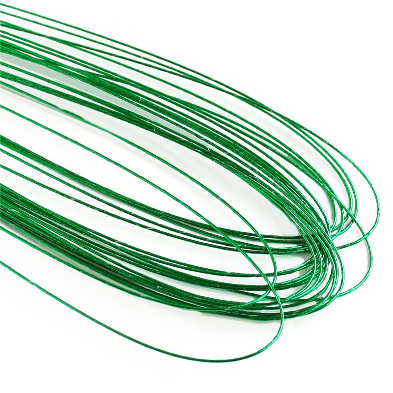 日本紐釦貿易 カラーワイヤー #24 長さ72cm 緑 約20本入 MAF-24-5 （ご注文単位1束）【直送品】