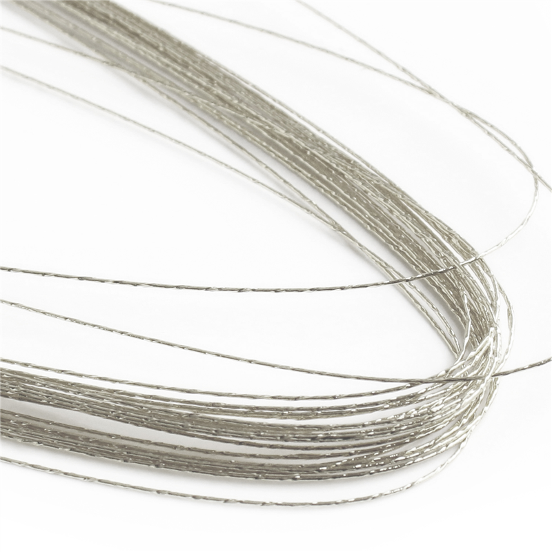 日本紐釦貿易 カラーワイヤー #28 長さ72cm シルバー 約20本入 MAF-28-1 （ご注文単位1束）【直送品】