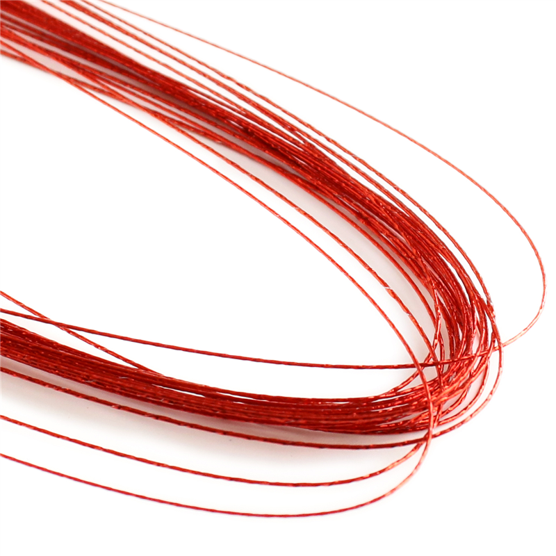 日本紐釦貿易 カラーワイヤー #28 長さ72cm 赤 約20本入 MAF-28-4 (ご注文単位1束)【直送品】
