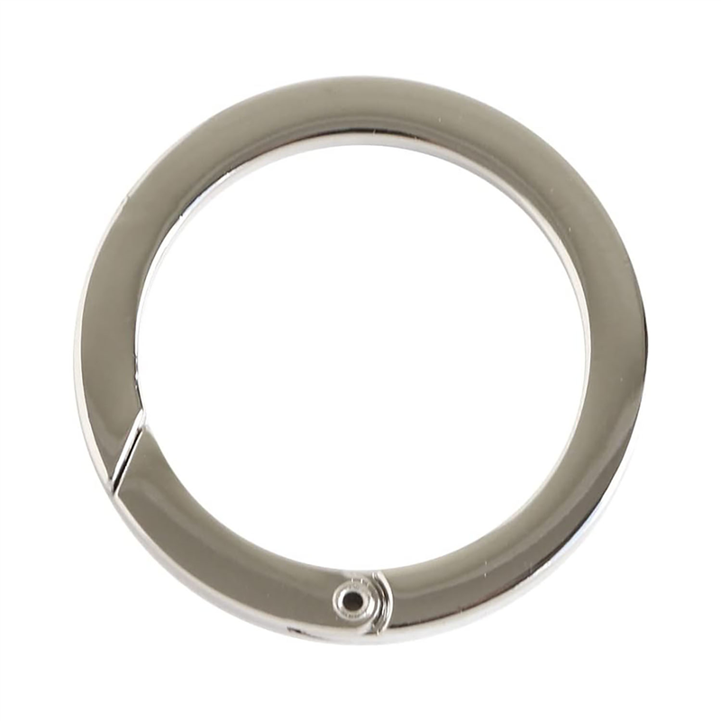 日本紐釦貿易 平角キャストカラビナ φ34mm シルバー CK1-35-S (ご注文単位1個)【直送品】