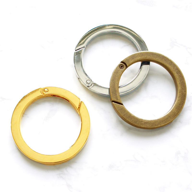 日本紐釦貿易 平角キャストカラビナ φ34mm シルバー CK1-35-S （ご注文単位1個）【直送品】