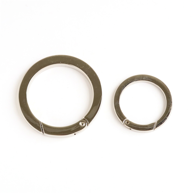 日本紐釦貿易 平角キャストカラビナ φ34mm シルバー CK1-35-S （ご注文単位1個）【直送品】