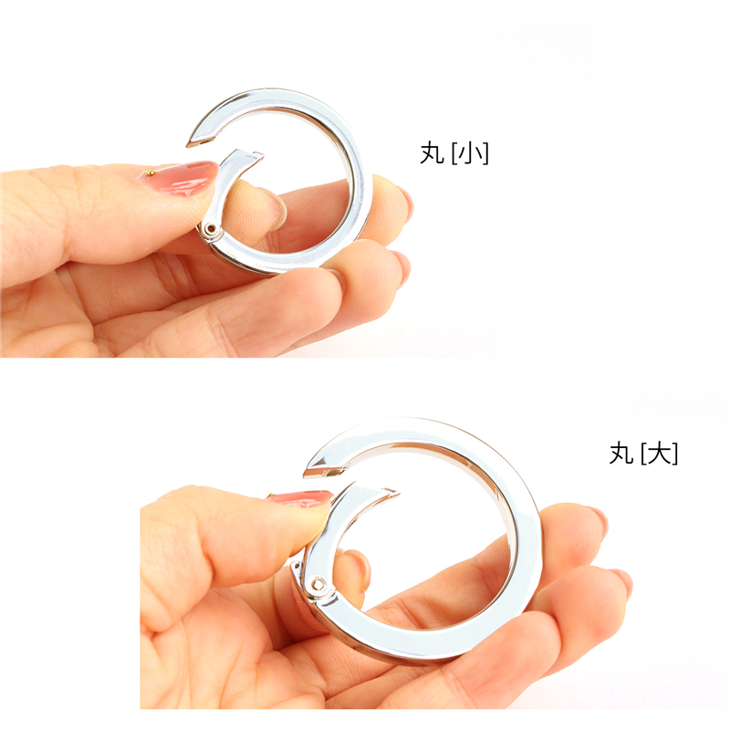 日本紐釦貿易 平角キャストカラビナ φ34mm シルバー CK1-35-S （ご注文単位1個）【直送品】