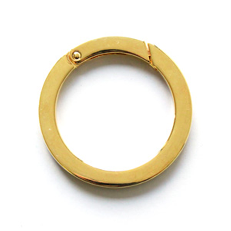 日本紐釦貿易 平角キャストカラビナ 丸 大 φ49mm ゴールド CK1-50-S (ご注文単位1個)【直送品】