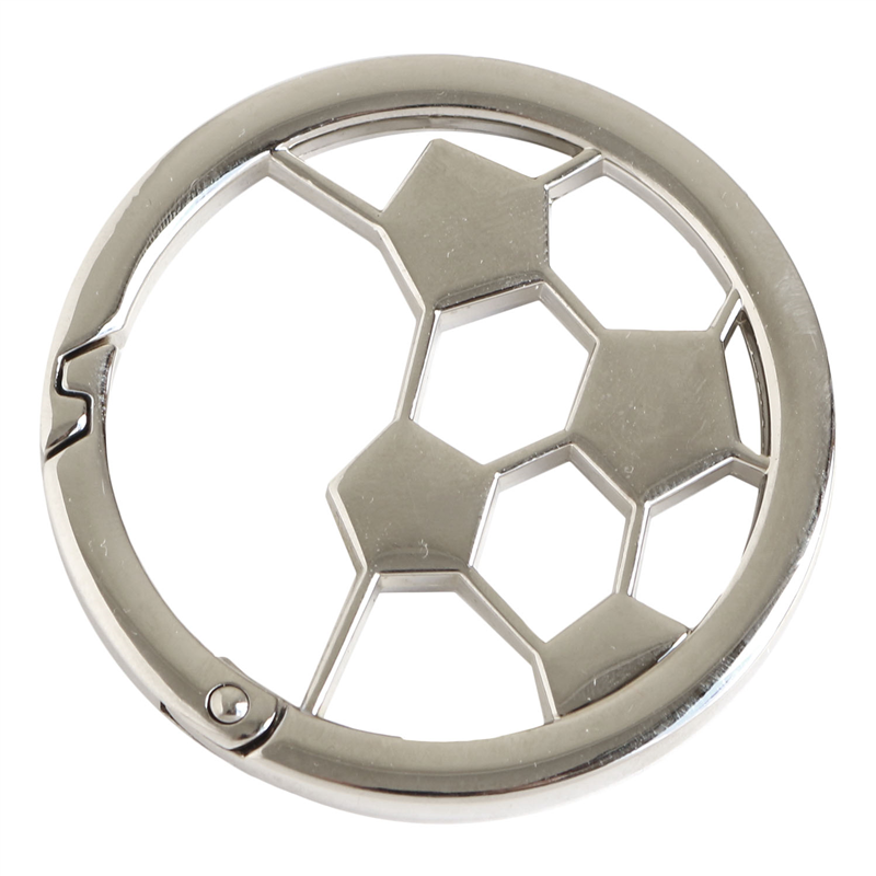 日本紐釦貿易 キャストカラビナ サッカー φ50mm シルバー CK5-2-S (ご注文単位1個)【直送品】