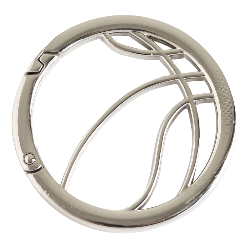 日本紐釦貿易 キャストカラビナ バスケット φ50mm シルバー CK5-3-S (ご注文単位1個)【直送品】