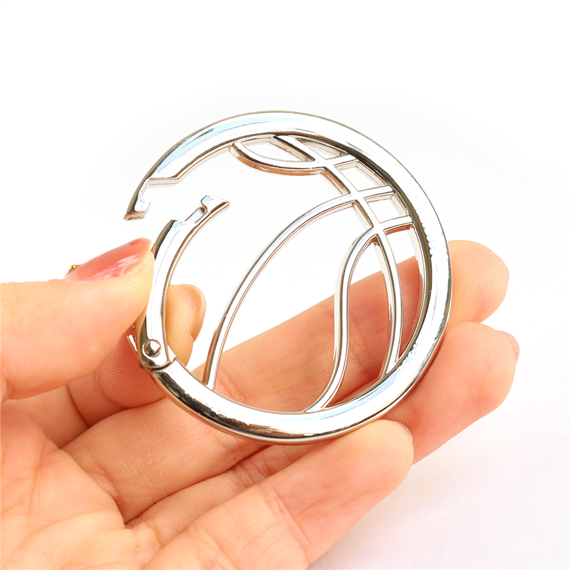 日本紐釦貿易 キャストカラビナ バスケット φ50mm シルバー CK5-3-S (ご注文単位1個)【直送品】