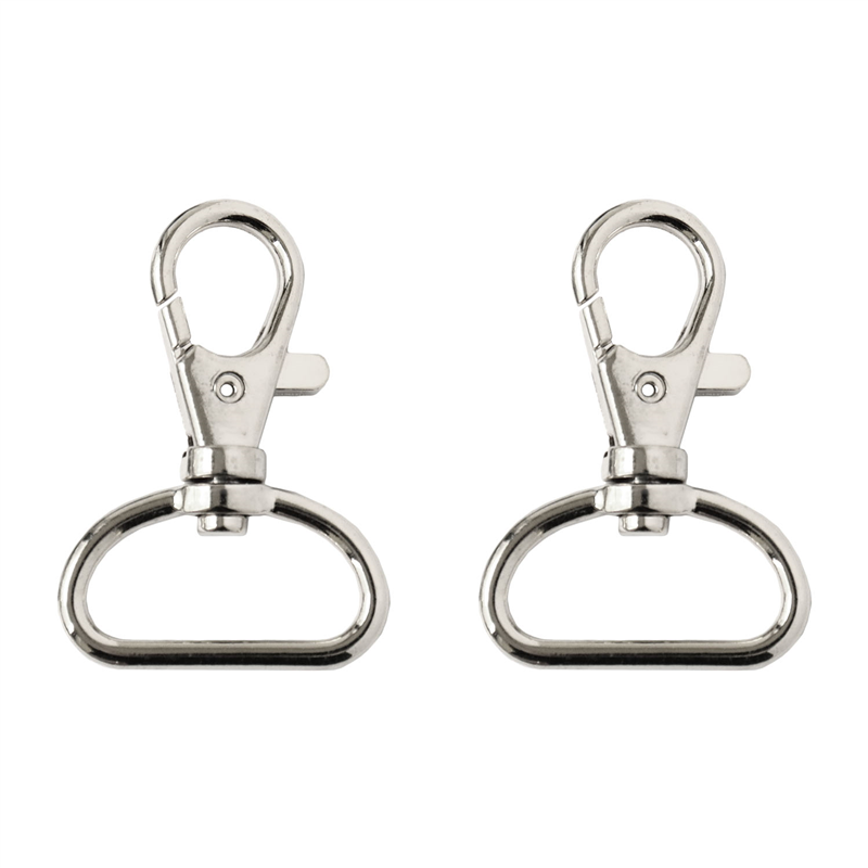 日本紐釦貿易 バッグ用ナスカン 24mm 2個入 シルバー S27-601-S-2P (ご注文単位1束)【直送品】