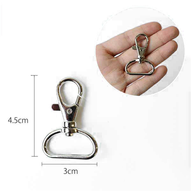 日本紐釦貿易 バッグ用ナスカン 24mm 2個入 シルバー S27-601-S-2P (ご注文単位1束)【直送品】