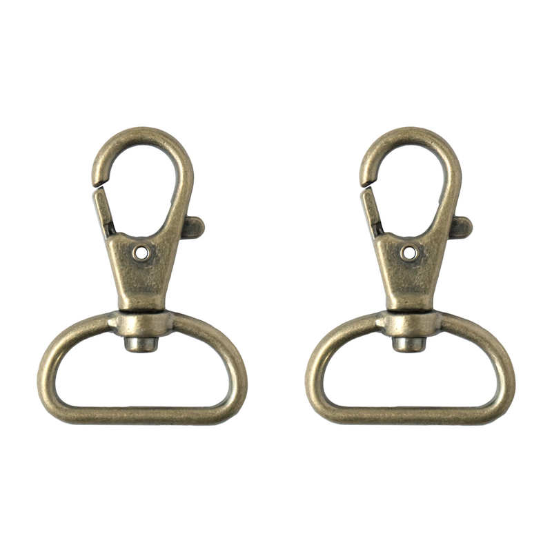 日本紐釦貿易 バッグ用ナスカン 24mm 2個入 アンティークゴールド S27-603-AG-2P (ご注文単位1束)【直送品】