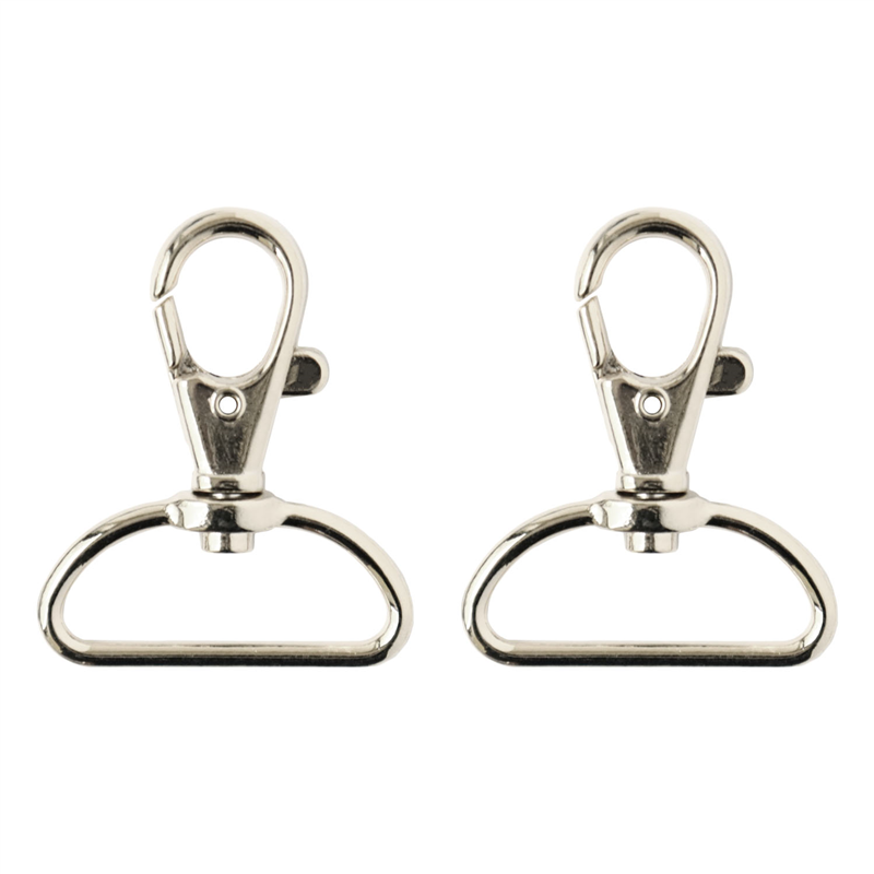 日本紐釦貿易 バッグ用ナスカン 30mm 2個入 シルバー S27-605-S-2P (ご注文単位1束)【直送品】