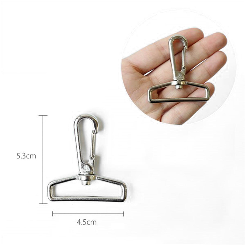 日本紐釦貿易 バッグ用ナスカン 40mm 2個入 シルバー S27-609-S-2P (ご注文単位1束)【直送品】