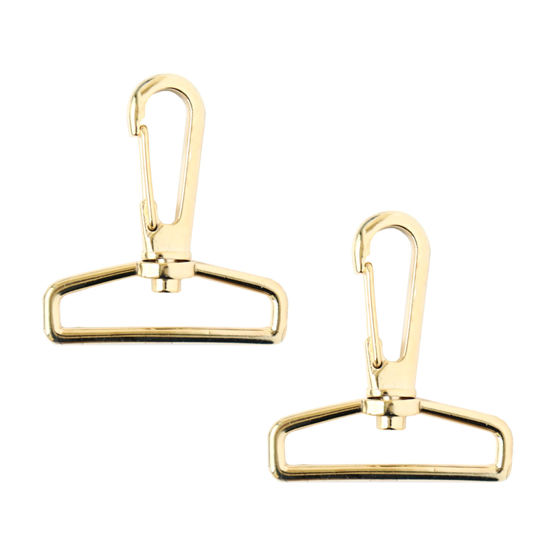 日本紐釦貿易 バッグ用ナスカン 40mm 2個入 ゴールド S27-610-G-2P (ご注文単位1束)【直送品】