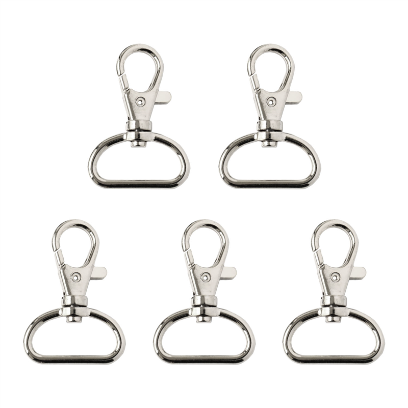 日本紐釦貿易 バッグ用ナスカン 24mm 10個入 シルバー S27-601-S (ご注文単位1束)【直送品】