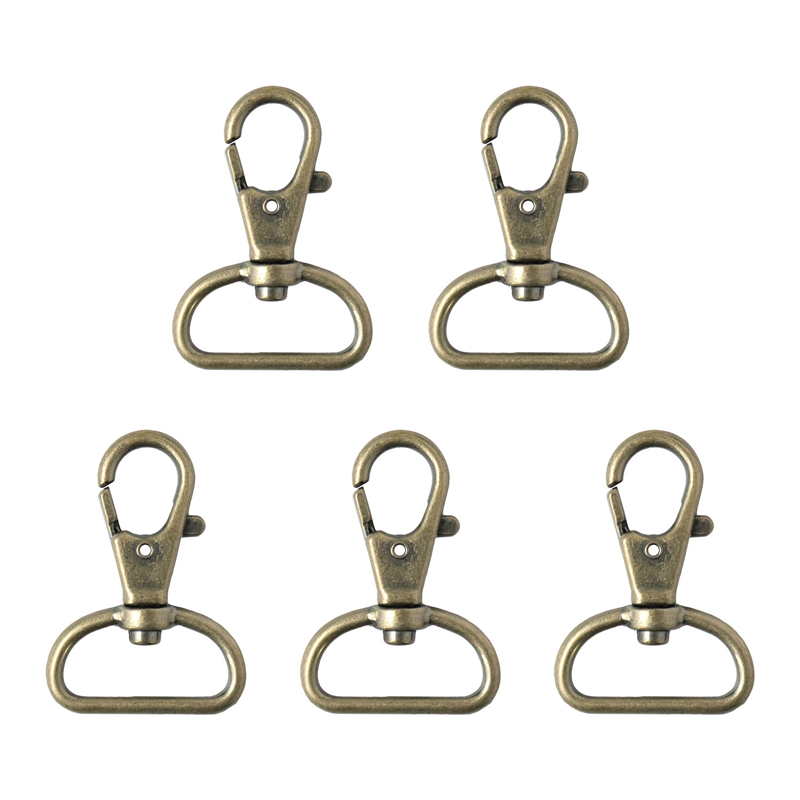 日本紐釦貿易 バッグ用ナスカン 24mm 10個入 アンティークゴールド S27-603-AG (ご注文単位1束)【直送品】