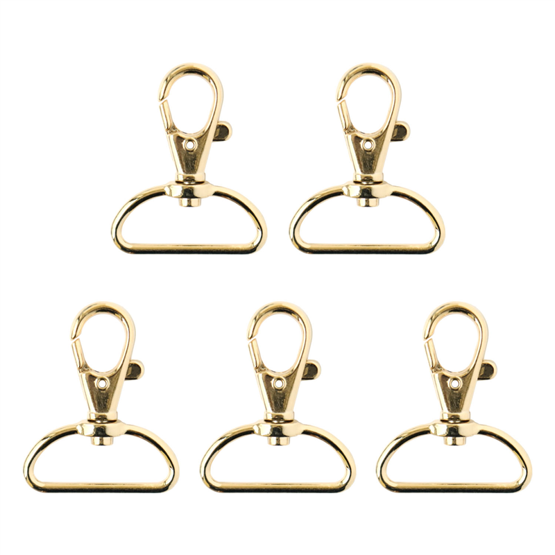 日本紐釦貿易 バッグ用ナスカン 30mm 10個入 ゴールド S27-606-G (ご注文単位1束)【直送品】