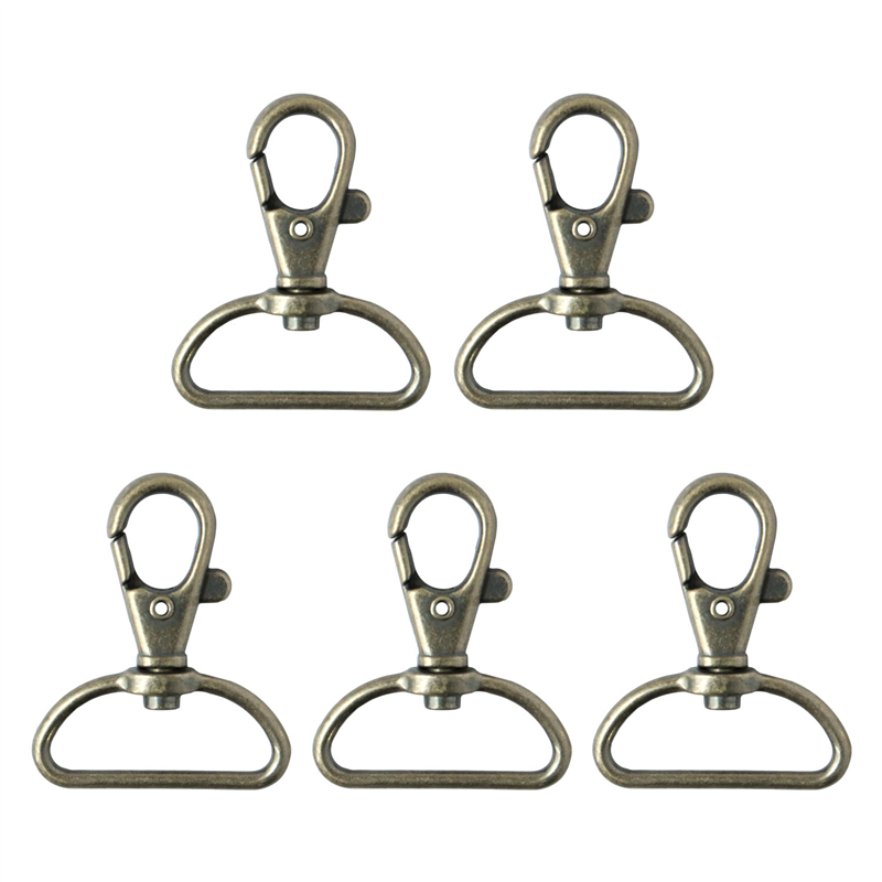 日本紐釦貿易 バッグ用ナスカン 30mm 10個入 アンティークゴールド S27-607-AG (ご注文単位1束)【直送品】