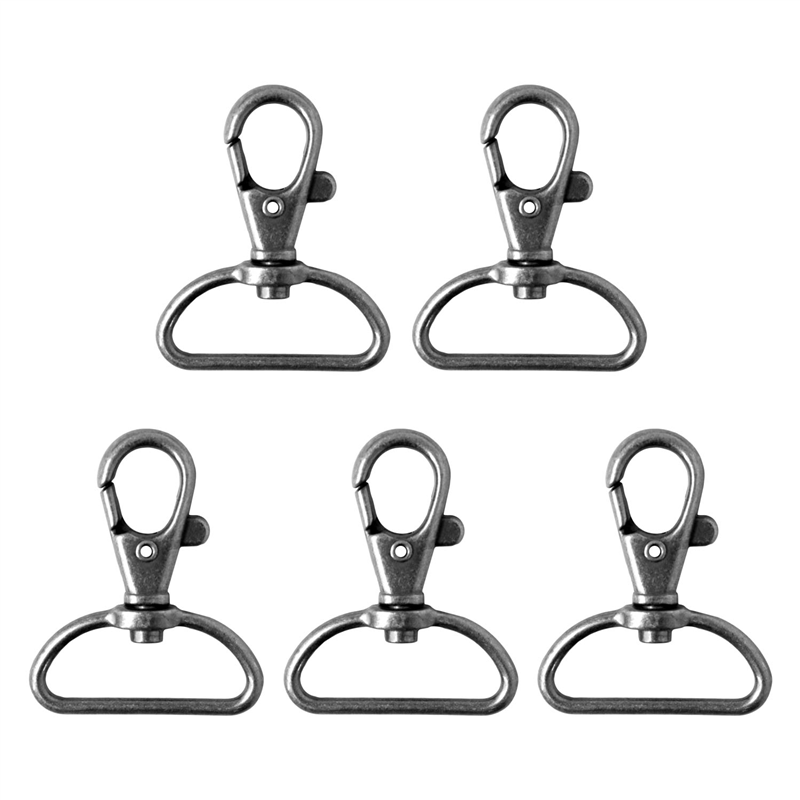 日本紐釦貿易 バッグ用ナスカン 30mm 10個入 ブラックニッケル S27-608-BN (ご注文単位1束)【直送品】