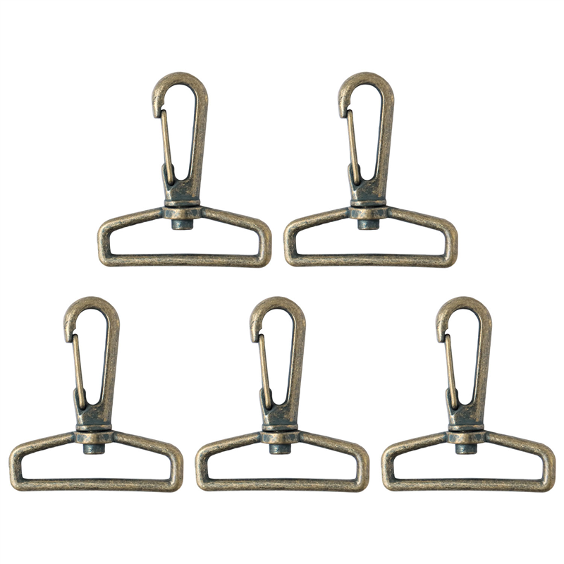 日本紐釦貿易 バッグ用ナスカン 40mm 10個入 アンティークゴールド S27-611-AG (ご注文単位1束)【直送品】