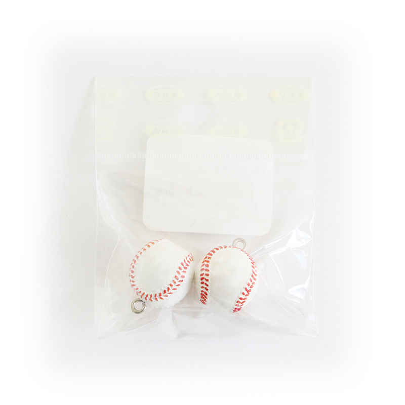 日本紐釦貿易 スポーツチャーム 野球 直径約15㎜ 2個入 C22-BB (ご注文単位1束)【直送品】