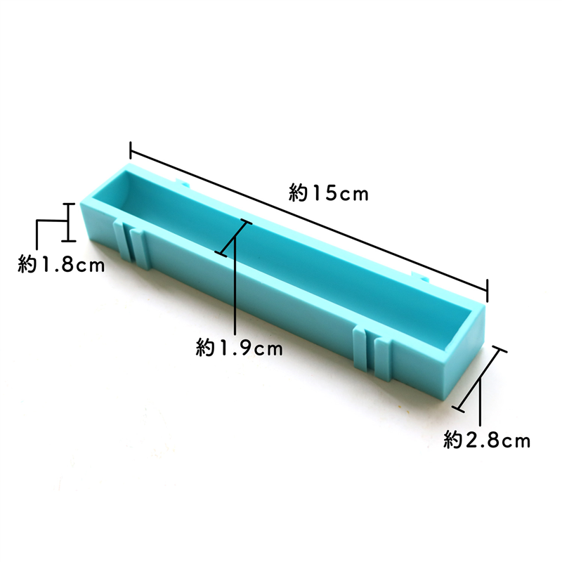 日本紐釦貿易 ボビンコンテナ-出し入れ簡単、しっかりはさんでキレイに収納- ブルー 3個セット NI-05433-3 (ご注文単位1セット)【直送品】