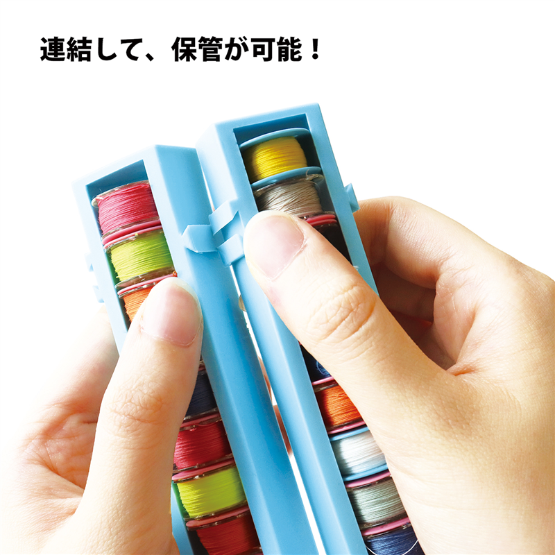 日本紐釦貿易 ボビンコンテナ サイズ約15cm×2.8cm ピンク NI-05435 (ご注文単位1個)【直送品】