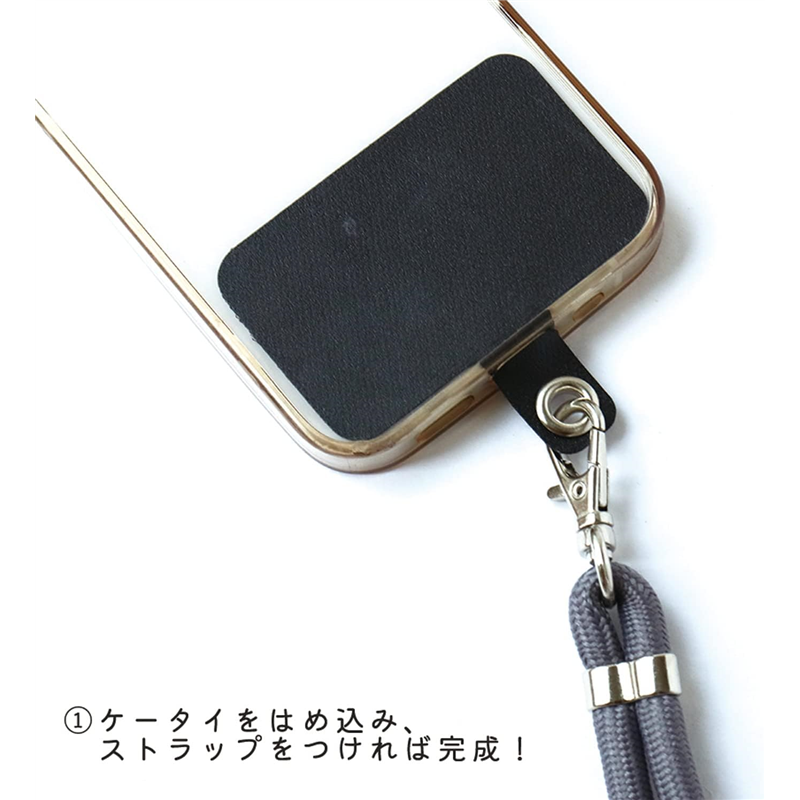 日本紐釦貿易 スマホストラップホルダーパーツ ハトメタイプ 1枚入 クリア SS-CL （ご注文単位1束）【直送品】