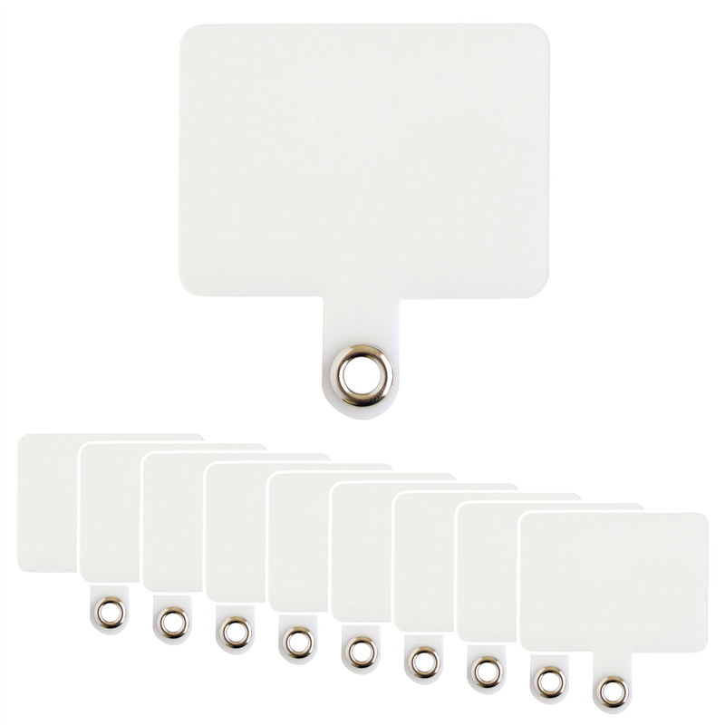 日本紐釦貿易 スマホストラップホルダーパーツ ハトメタイプ 10枚入 ホワイト SS-W-10 (ご注文単位1束)【直送品】