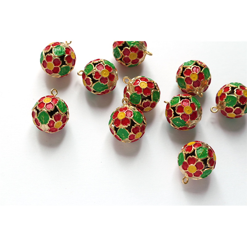 日本紐釦貿易 梅鈴 花鈴 小サイズ -芝桜鈴 赤- 1個 F6-74 (ご注文単位1個)【直送品】