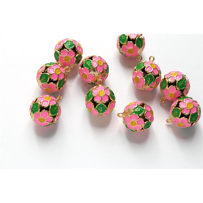 日本紐釦貿易 梅鈴 花鈴 小サイズ -芝桜鈴 ピンク- 1個 F6-75 (ご注文単位1個)【直送品】