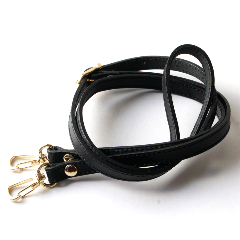 日本紐釦貿易 最高級ヌメ革ショルダー 約110～120cm 1本入 黒 KT96G-B （ご注文単位1本）【直送品】