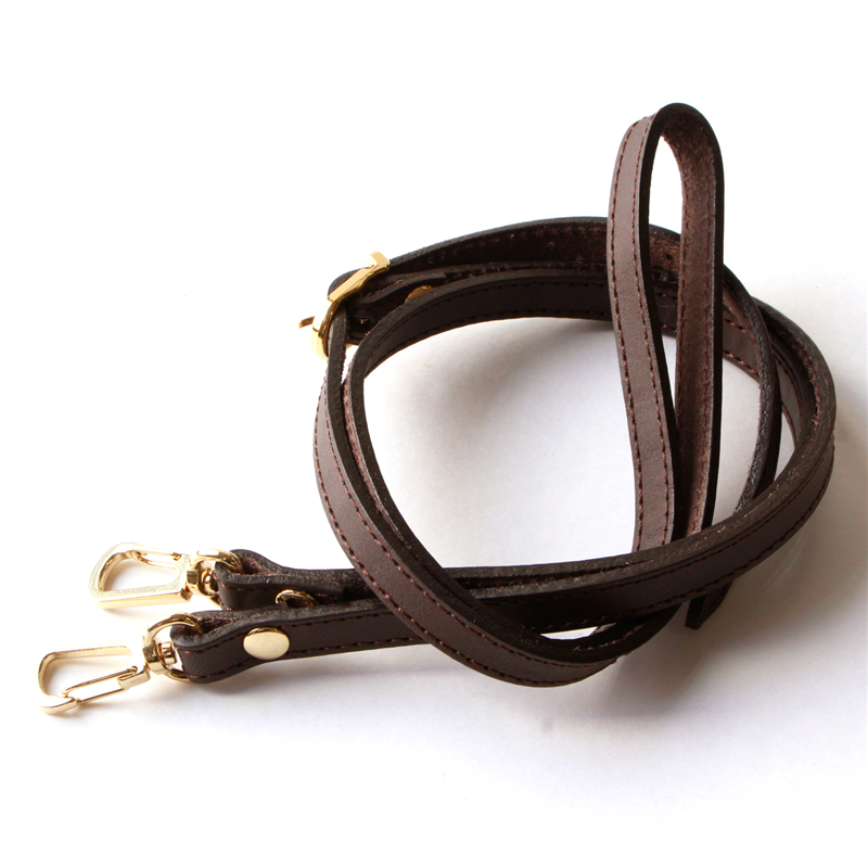 日本紐釦貿易 最高級ヌメ革ショルダー 約110～120cm 1本入 ダークブラウン KT96G-C （ご注文単位1本）【直送品】