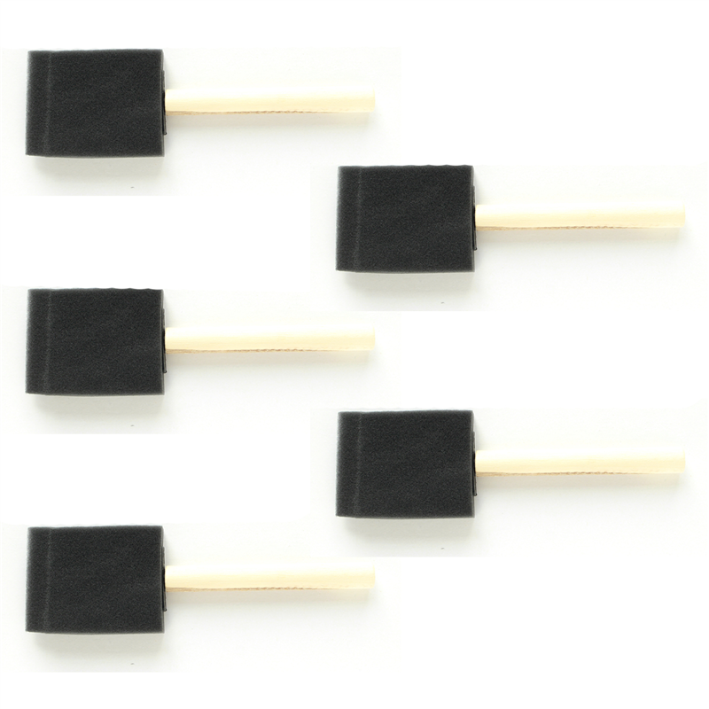 日本紐釦貿易 スポンジブラシ 中 幅約5.08cm 5本入 Y54282 (ご注文単位1セット)【直送品】