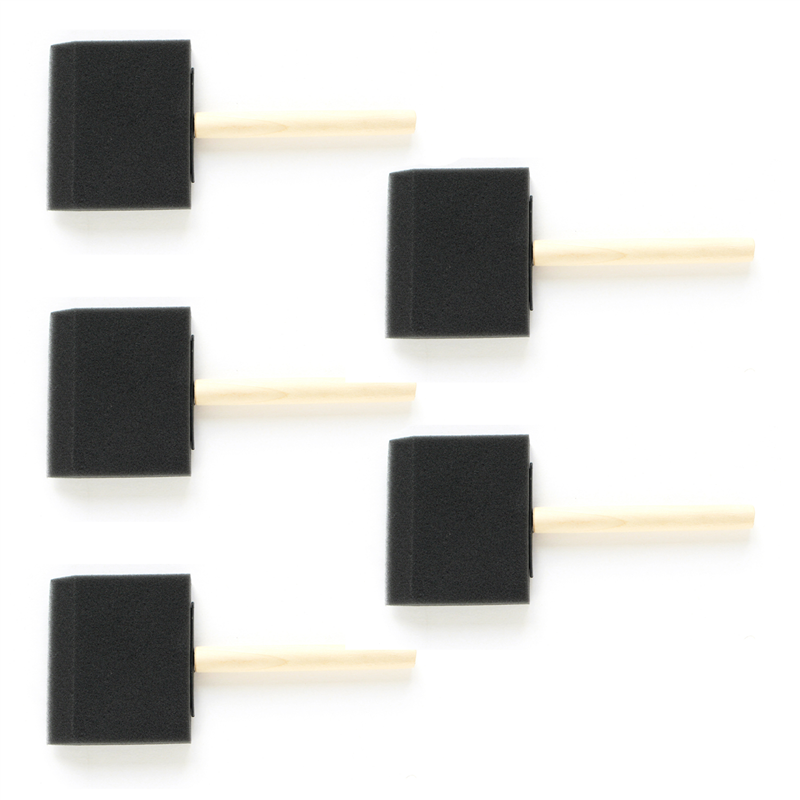 日本紐釦貿易 スポンジブラシ 大 幅約7.62cm 5本入 Y54283 (ご注文単位1セット)【直送品】