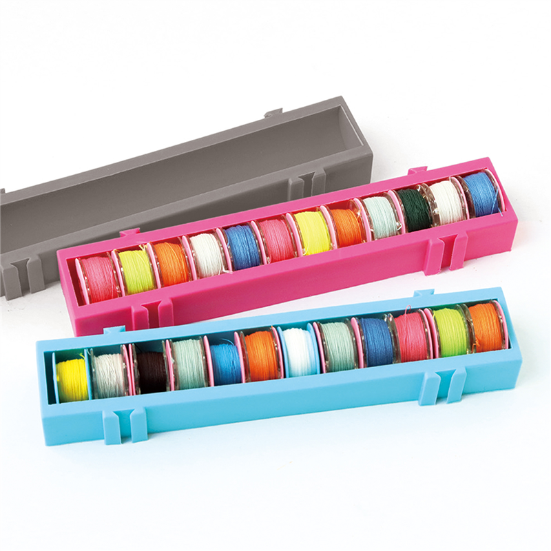 日本紐釦貿易 ボビンコンテナ サイズ約15cm×2.8cm グレー NI-05813 (ご注文単位1個)【直送品】