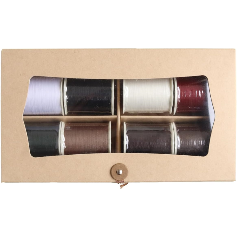 日本紐釦貿易 フジックス(FUJIX) シャッペキルター 8色セット シックカラー 250m巻 50番 FK77-B-SET （ご注文単位1セット）【直送品】