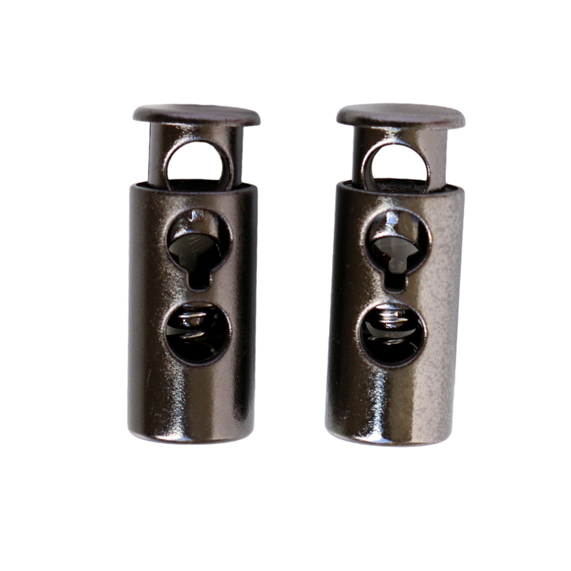 日本紐釦貿易 コードストッパー 2個 ブラックニッケル LCS3-BN (ご注文単位1束)【直送品】