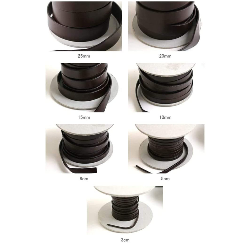 日本紐釦貿易 本革 ヌメ革テープ 3mm巾 長さ10m巻 白 MTLS1003-0 （ご注文単位1巻）【直送品】