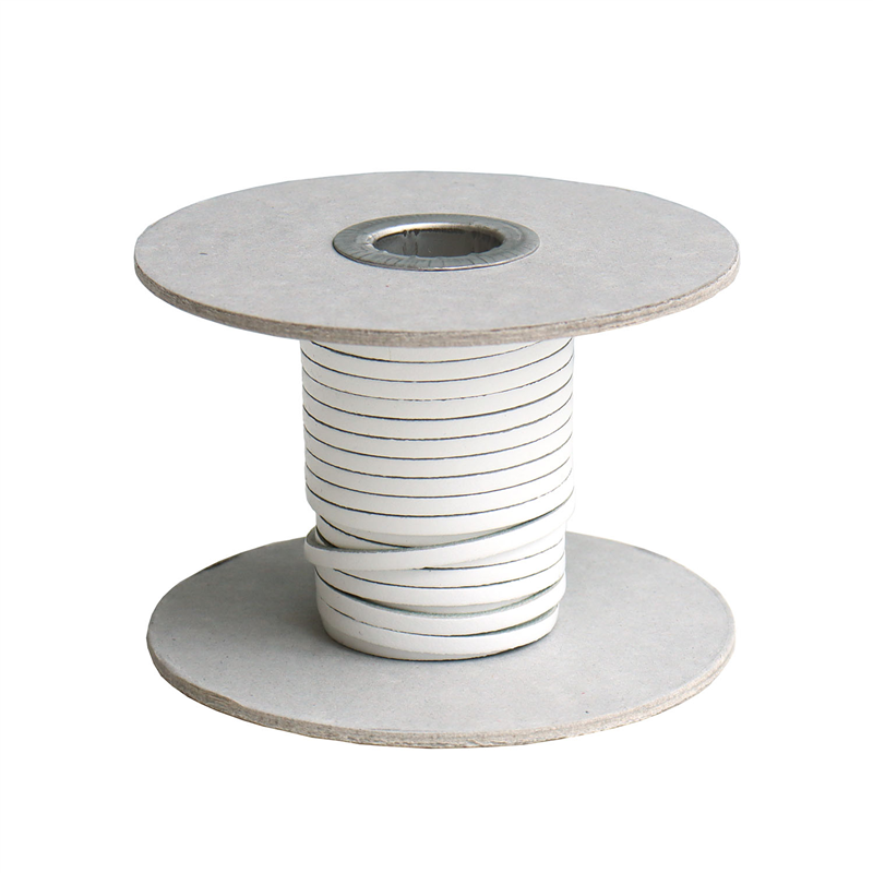 日本紐釦貿易 本革 ヌメ革テープ 3mm巾 長さ10m巻 白 MTLS1003-0 （ご注文単位1巻）【直送品】