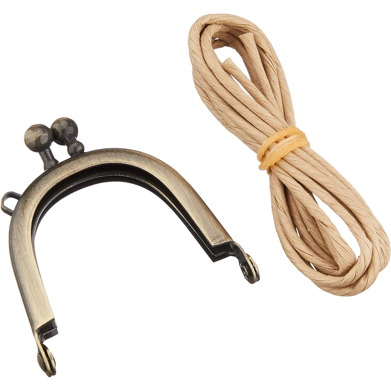 日本紐釦貿易 差し込みタイプミニ口金 外径約W4×H4.5cm SK2-AG （ご注文単位1個）【直送品】