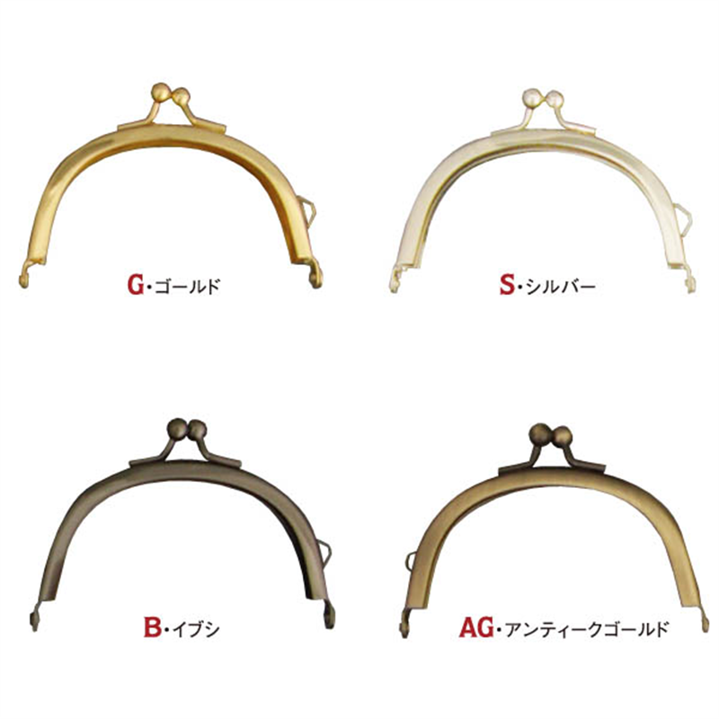 日本紐釦貿易 差し込みタイプミニ口金 外径約W7.5×H5.5cm SK3-G (ご注文単位1個)【直送品】