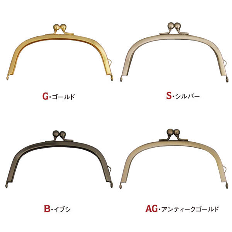 日本紐釦貿易 差し込みタイプ口金 外径約W11.8×H6.5cm SK6-G (ご注文単位1個)【直送品】