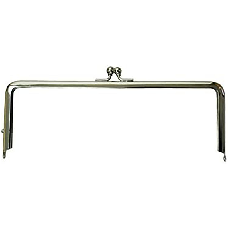 日本紐釦貿易 差し込みタイプ口金 外約W21.5×H9cm SK16-AG （ご注文単位1個）【直送品】